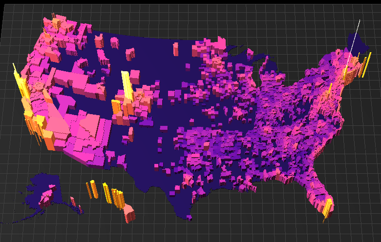 US map data viz